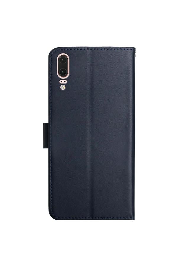 اس-توب جراب لهاتف Huawei P20 مصنوع من الجلد الطبيعي مقاوم لبصمات الأصابع مع قلاب أفقي - Image 3