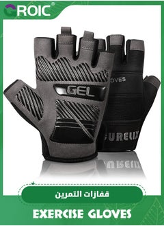 GROIC Workout Gloves for Men & Women Weight Lifting Gloves with Wrist Wraps Support for Gym Training, Fitness, Hanging, Pull ups. Ultra Ventilated, Full Palm Protection  - Image 1