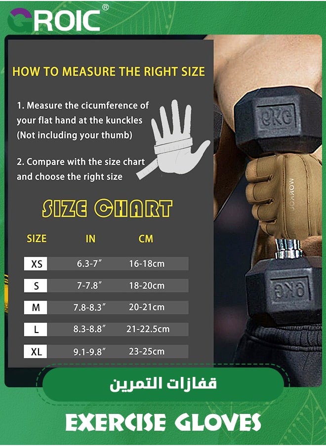 GROIC Workout Gloves for Men & Women Weight Lifting Gloves with Wrist Wraps Support for Gym Training, Fitness, Hanging, Pull ups. Ultra Ventilated, Full Palm Protection  - Image 2