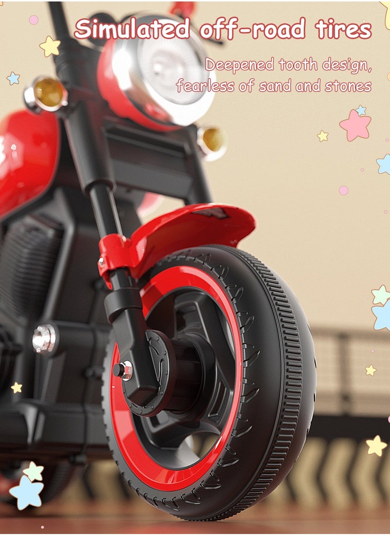 Electric Motorcycle for Kids, 6V Battery Powered with Dual Drive, Children's Electric Car with LED Lights and Music, with Headlight and Storage for Kids 3+ Years Boys and Girls - pzsku/ZF79FBABD4DA4567C4E83Z/45/_/1738745030/dd638b3d-f24c-4a83-9837-8991b8a342c1