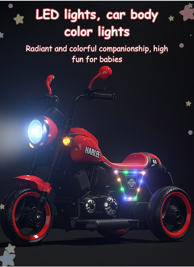 Electric Motorcycle for Kids, 6V Battery Powered with Dual Drive, Children's Electric Car with LED Lights and Music, with Headlight and Storage for Kids 3+ Years Boys and Girls - pzsku/ZF79FBABD4DA4567C4E83Z/45/_/1738745126/c393a38d-b2e8-4280-a387-452667ca8600