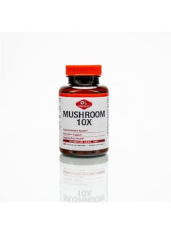 Olympian Labs 10X Mushroom Supplement Capsules - Comprehensive Formula Supporting Immune System, Antioxidant, Brain Health - 60 Capsules (30 Servings)  - Image 1