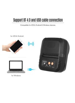 GOOJPRT Portable Mini Wireless 80mm BT Thermal Receipt Printer High Speed Bill Ticket Printing with USB Cable Rechargeable Battery Compatible with ESC/POS Instruction Set for Android & iOS & Windows  - Image 4