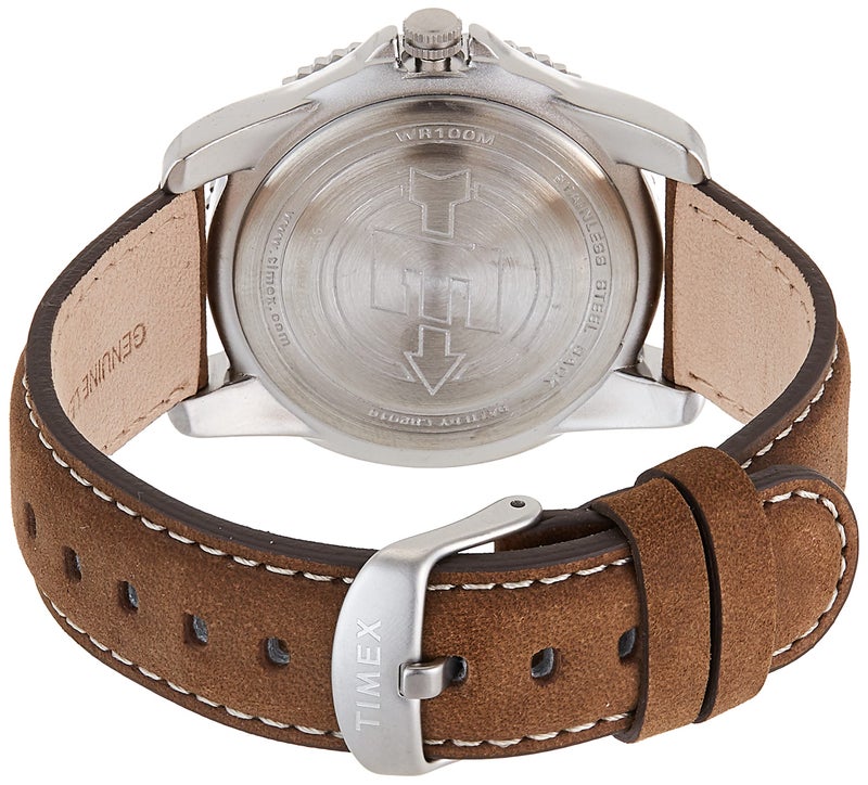 TIMEX ساعة تيمكس للرجال T46681 إكسبيديشن التقليدية بحزام جلد بني - Image 2