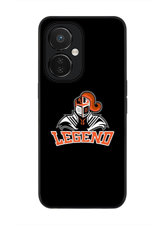 Stylizedd Rugged Black edge case for Nord CE 3 Lite Slim fit Soft Case Flexible Rubber Edges Anti Drop TPU Gel Thin Cover - Legend Knight - Image 1