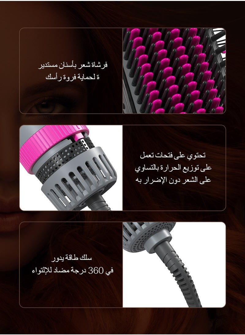 كينسي بيوتي - فرشاة تجفيف الشعر بالأيونات السالبة 5 في1، مجموعة فرش احترافية لتجفيف الشعر تتميز بتسخين سريع يصل إلى 30 ثانية، فرشاة تصفيف الشعر بالهواء الساخن تناسب جميع أنواع الشعر للنساء والرجال - Image 1