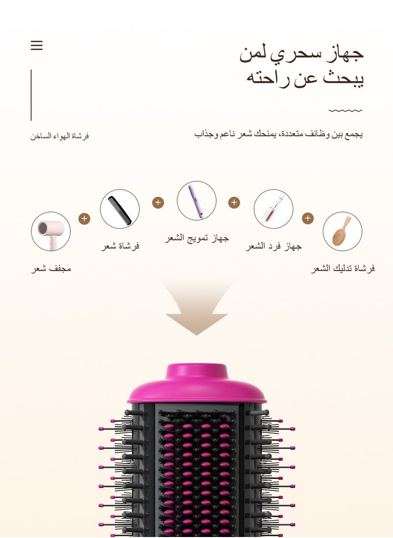 كينسي بيوتي - فرشاة تجفيف الشعر بالأيونات السالبة 5 في1، مجموعة فرش احترافية لتجفيف الشعر تتميز بتسخين سريع يصل إلى 30 ثانية، فرشاة تصفيف الشعر بالهواء الساخن تناسب جميع أنواع الشعر للنساء والرجال - Image 1