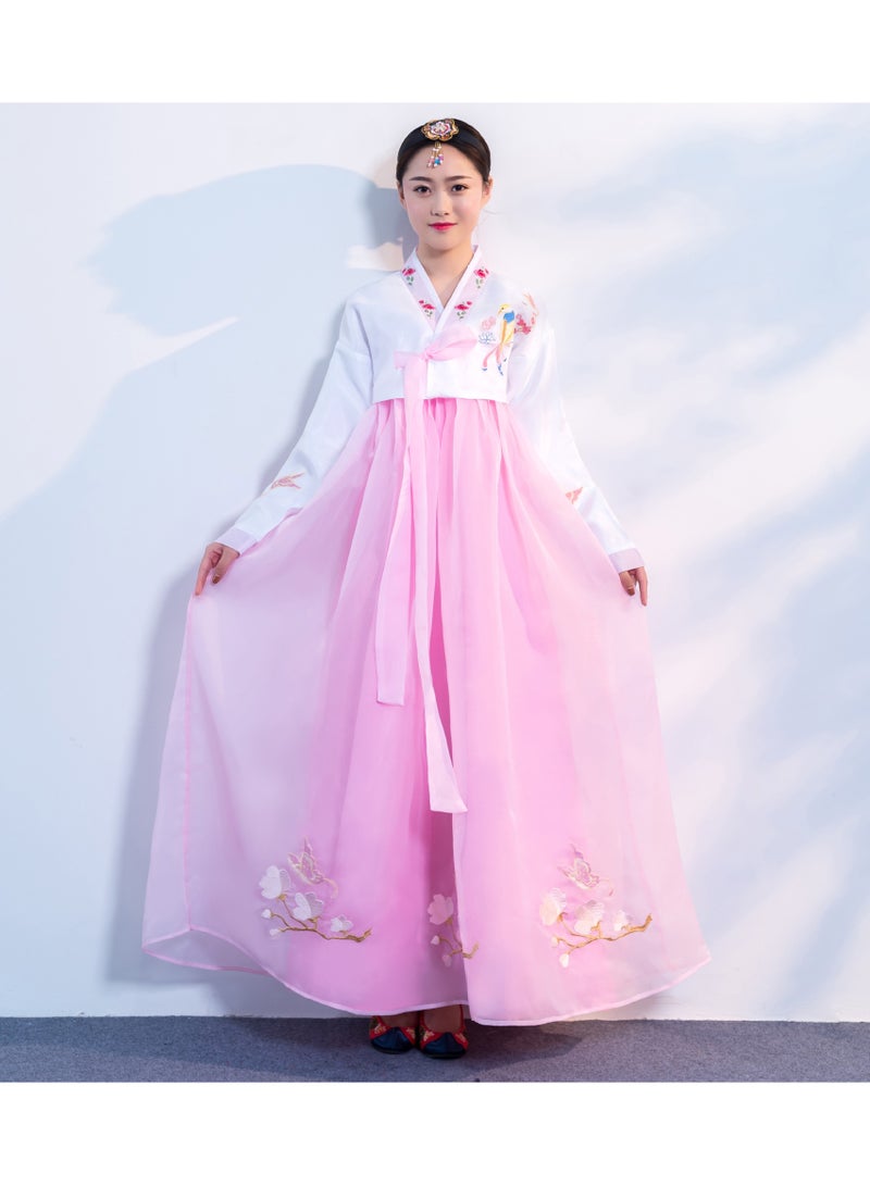 KUYING New Korean Traditional Long Sleeved Dress Cosplay Clothing  - Image 1