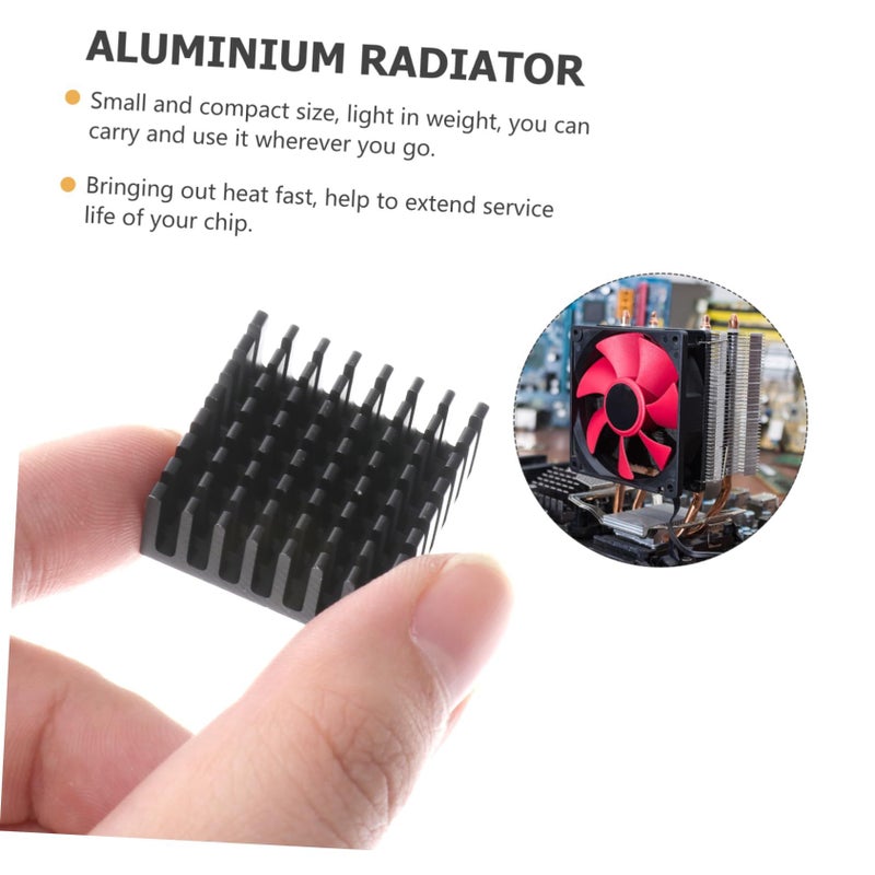 Aluminum Heat Sink 10pcs Cooler Fin for Diode Triode Sturdy Cooling - Image 4