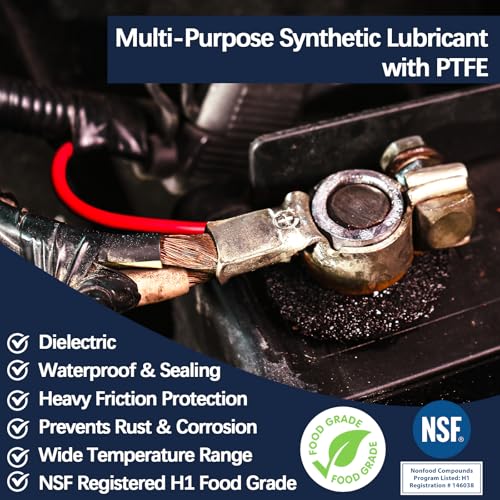 BTAS Dielectric Grease for Electrical Connectors Automotive Spark Plug Boot Battery Terminal Marine Dialectical Electronics Wiring Die Electric Contact Silicone Dialectric Grease 1 oz 1 Pcs - Image 2