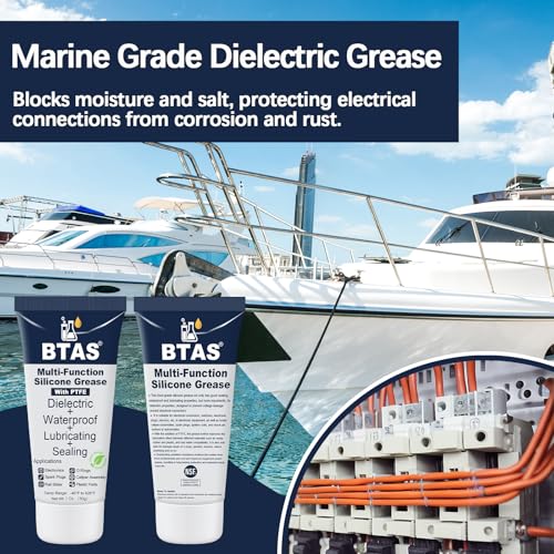BTAS Dielectric Grease for Electrical Connectors Automotive Spark Plug Boot Battery Terminal Marine Dialectical Electronics Wiring Die Electric Contact Silicone Dialectric Grease 1 oz 1 Pcs - Image 3