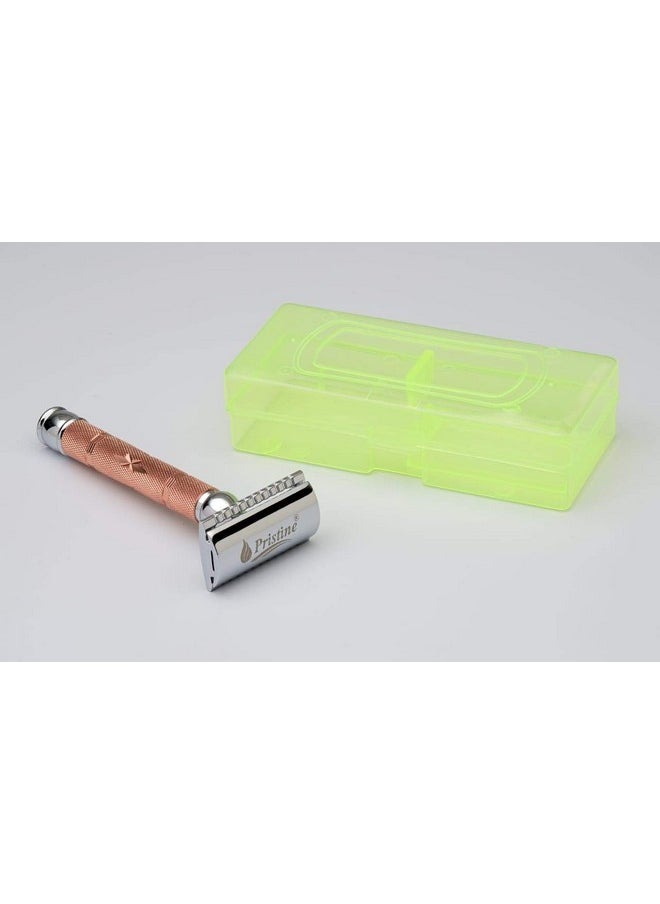 Pristine - Pristine Shaving Double Edge Safety Razor PS - 515 CROME-COPPER PLATING (Close Comb)… - Image 1