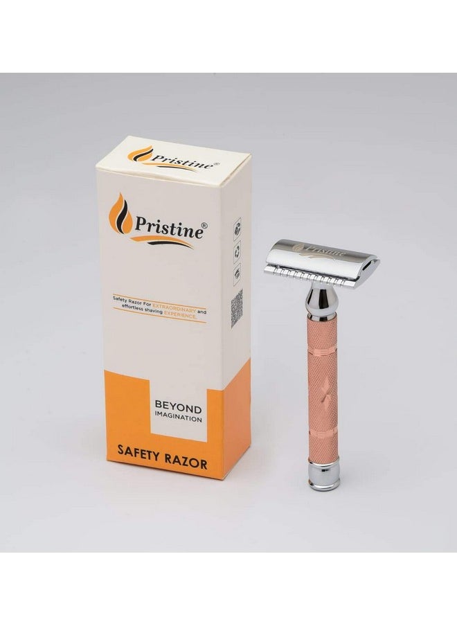 Pristine - Pristine Shaving Double Edge Safety Razor PS - 515 CROME-COPPER PLATING (Close Comb)… - Image 1