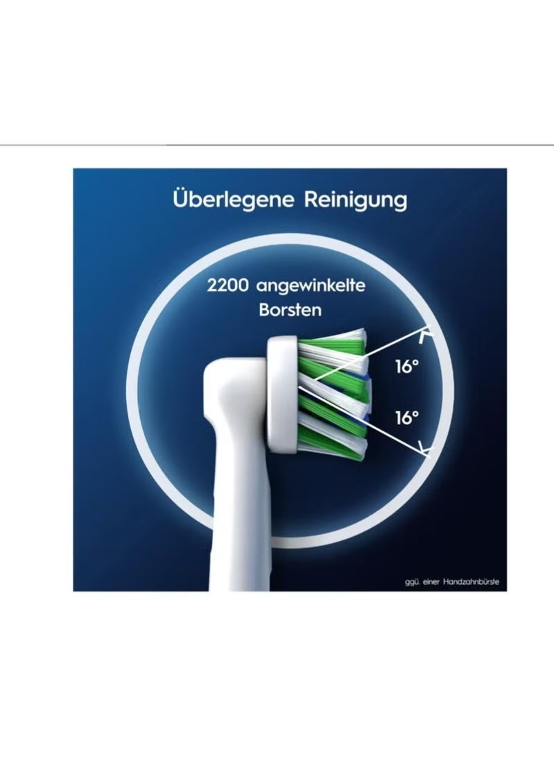 أورال بي رأس فرشاة أسنان كهربائية Oral-B Pro Sensitive Clean، على شكل حرف X وشعيرات ناعمة للغاية لتنظيف لطيف وإزالة البلاك، عبوة من 8 رؤوس فرشاة أسنان، أسود (قد يختلف التغليف) - Image 4