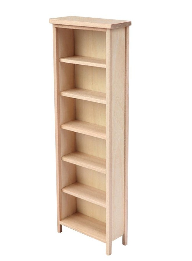 IMIKEYA Dollhouse Bookshelf: 1:12 Miniature Bookshelf Wooden Doll House Storage Cabinet Miniature Dollhouse Furniture Wooden Doll House Book Shelf Decoration Accessories for Home Bedroom - Image 1