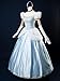 CosFantasy Deluxe Princess Dress Princess Cosplay Costume Blue Satin Ball Gown Prom Dresses Princess Costume Size M - Image 4