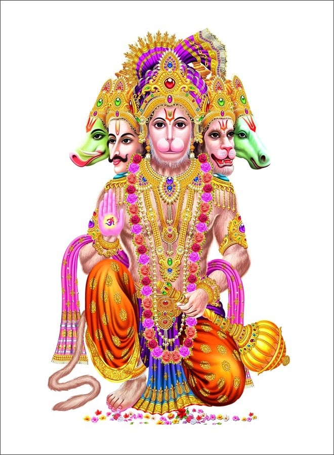 Techgifti ملصق حائط ديني متعدد الألوان من Techgifti (Techgifti_god desg_07) - Image 1