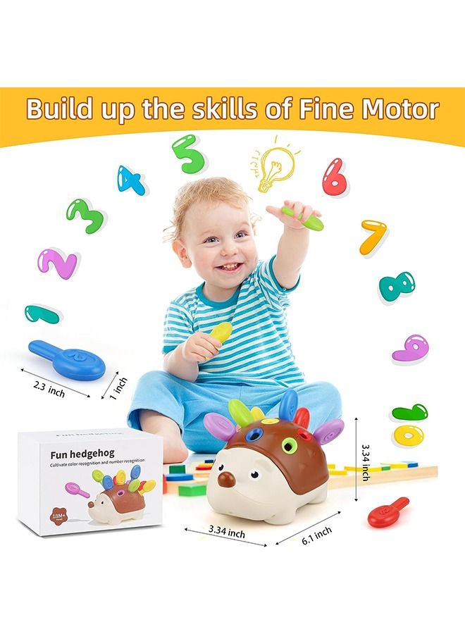 Toddlers Montessori Toys Educational Hedgehog Toys for 1 Year Old,Baby Preschooler Fine Motor Skills Learning Toys Gifts for 18 Month Age Over - Image 5