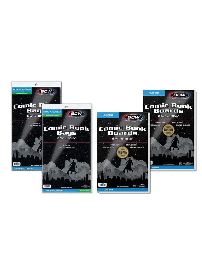 BCW 200 Bcw Resealable Current Comic Bags & Backer Boards - Image 2