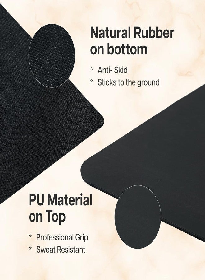 WiseLife Alignment PU Rubber Professional Yoga Mat Carry Strap Extra Thick Extra Long Exercise floor mat for Gym, Workout,Fitness, Yoga and Pilates PURE PU Leather & Natural Rubber (Black 5mm) - Image 3