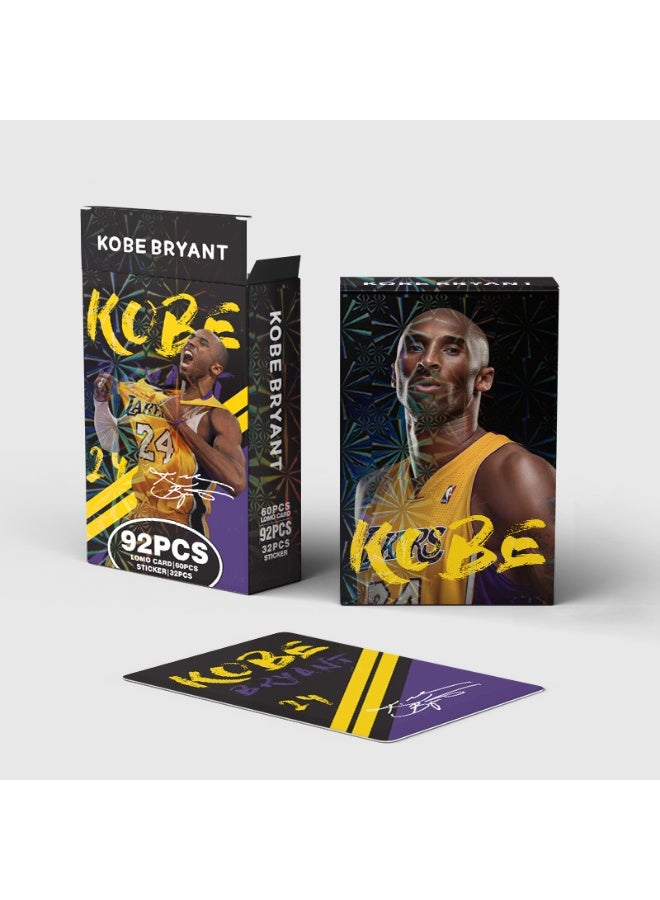 NIBEMINENT 92 Pcs Basketball Player Kobe Bryant Lomo Cards Card For Fans Collection Gifts - Image 2