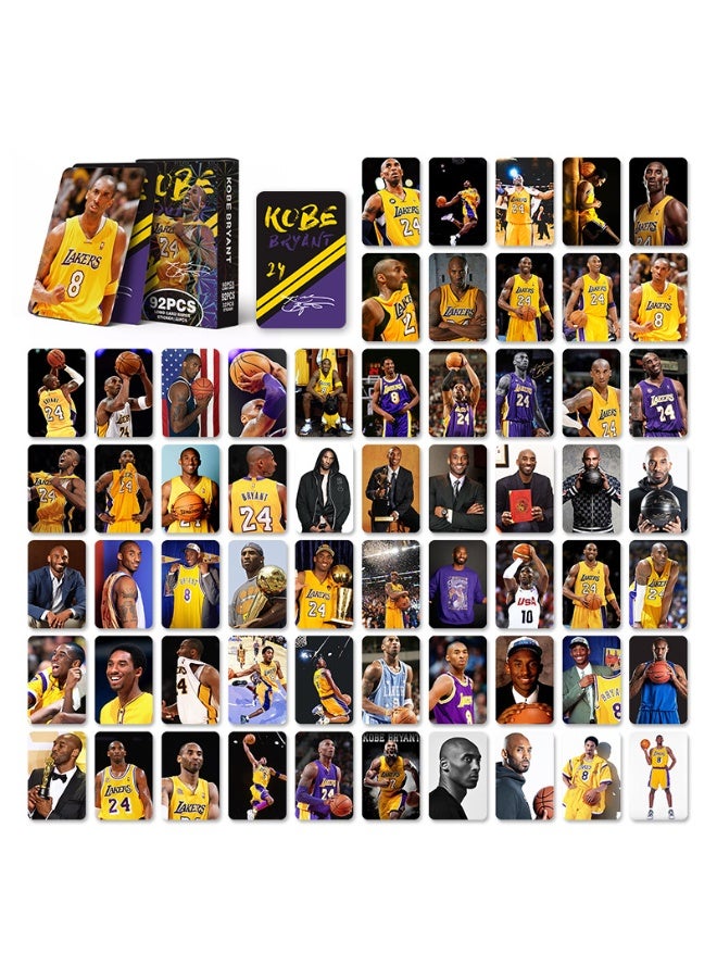 NIBEMINENT 92 Pcs Basketball Player Kobe Bryant Lomo Cards Card For Fans Collection Gifts - Image 3