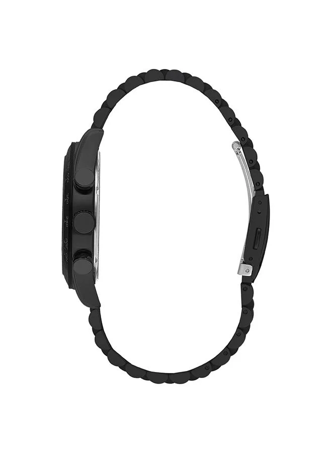 بيفرلي هيلز بولو كلوب Beverly Hills Polo Club Men's VX9J Movement Watch, Multi Function Display and Metal Strap - BP3316X.690, Black