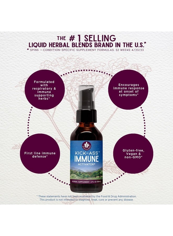 Wishgarden مُنشط المناعة القوي من ويش جاردن هيربز - مكمل دعم المناعة العشبي للبالغين، معزز المناعة النباتي والدفاع المناعي مع الإخناسيا والجولدنسيل، صيغة تعزيز المناعة السريعة، 2 أونصة - Image 3