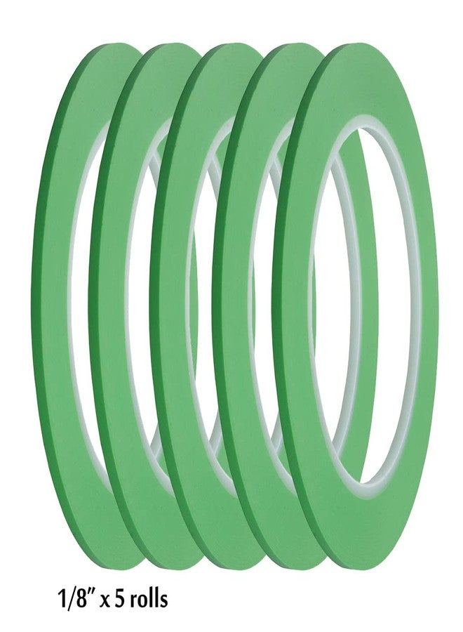 JINBING High-Temp Vinyl Fine Line Fineline Masking Tape Automotive Paint for Curves Green (1/8 inch x 5) - Image 3
