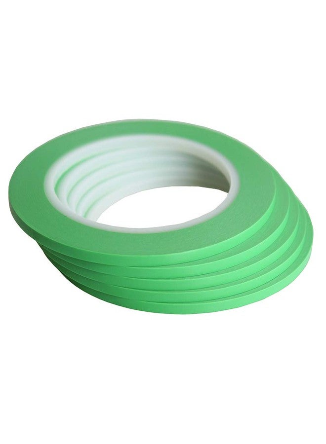 JINBING High-Temp Vinyl Fine Line Fineline Masking Tape Automotive Paint for Curves Green (1/8 inch x 5) - Image 1