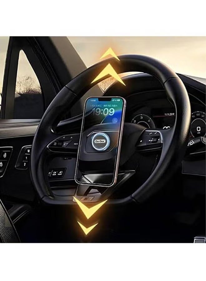 GO-DES Magnetic 360° Rotatable Steering Wheel Car Phone Holder(GD-HD307) - Image 4
