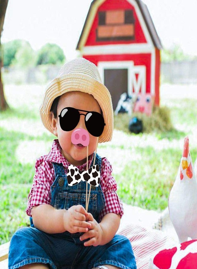 CC HOME Farm Animal Photo Booth Props,Farm Animal Wedding Bridal Shower Birthday Party Supplies Baby Shower Decorations 25CT - Image 3