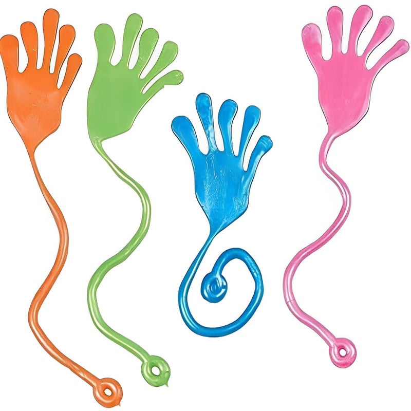 Tuko 100 PCS Sticky Hands Sticky Finger Kids Party Favor Sets Fun Toys Halloween Party Favors Wacky Fun Stretchy Sticky Hands Party Favors Birthday Parties Toys for Sensory Kids - Image 3