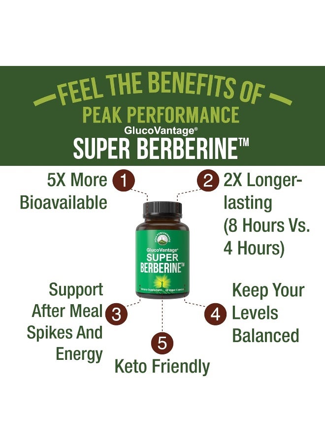 Peak Performance Super Berberine Supplement - Dihydroberberine Glucovantage® - Image 2