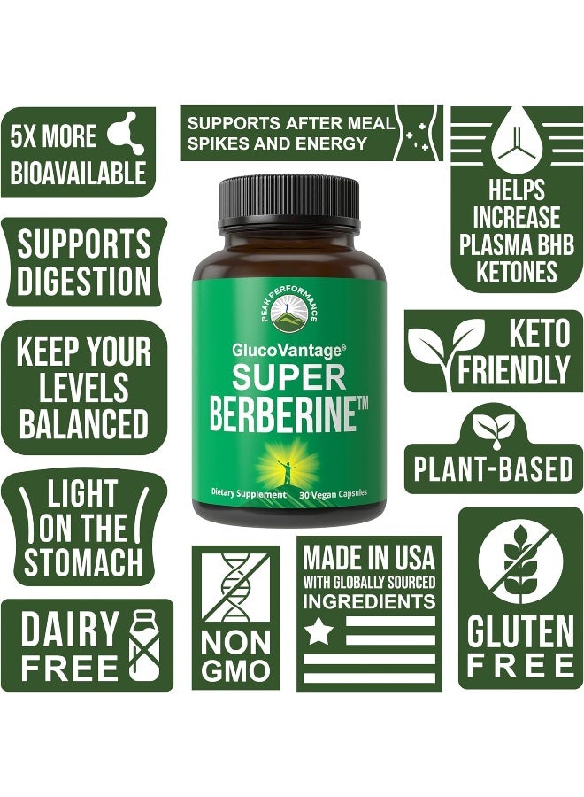 Peak Performance Super Berberine Supplement - Dihydroberberine Glucovantage® - Image 3