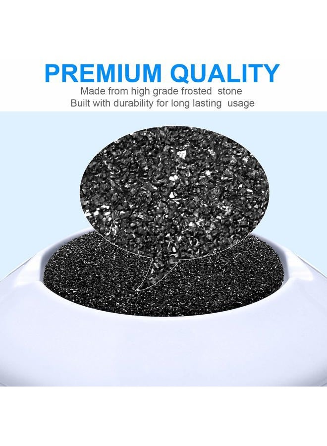 BBTO 20 Pieces Regular Coarse Replacement for Portable Electric Foot Grinder Foot File Callus Remover Electric Callus Remover Hard Skin Eliminator Grind Head for ed Heels Dead Skin (Black) - Image 4