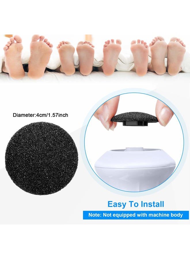 BBTO 20 Pieces Regular Coarse Replacement for Portable Electric Foot Grinder Foot File Callus Remover Electric Callus Remover Hard Skin Eliminator Grind Head for ed Heels Dead Skin (Black) - Image 2