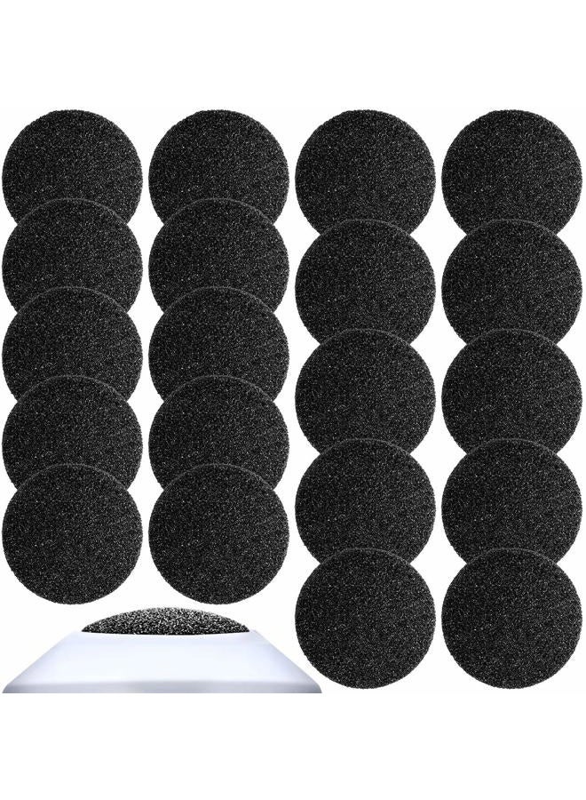 BBTO 20 Pieces Regular Coarse Replacement for Portable Electric Foot Grinder Foot File Callus Remover Electric Callus Remover Hard Skin Eliminator Grind Head for ed Heels Dead Skin (Black) - Image 1