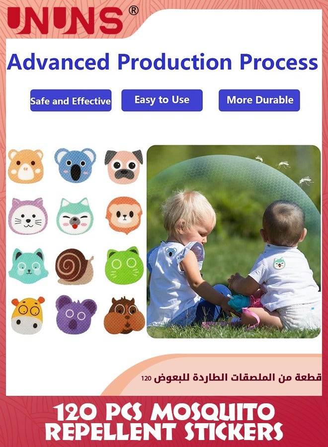 UNUNS Mosquito Repellent Stickers,120 Counts Mosquito Patch Sticker,Natural Plant Based Ingredients,Anti Mosquito Patch For Kids Adult Outdoor Indoor Camping Hiking Travel,Up To 24 Hour Of Protection - Image 4