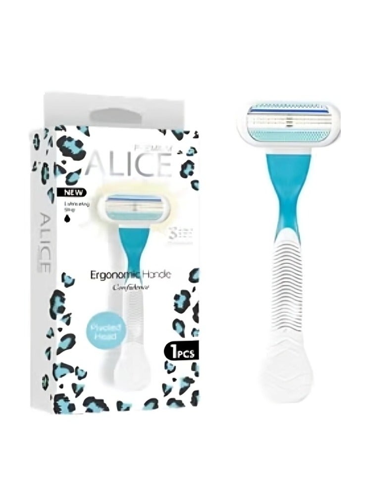 أليس بريميوم 3 شفرات ثلاثية مقبض مريح الثقة AS-22 1 قطعة