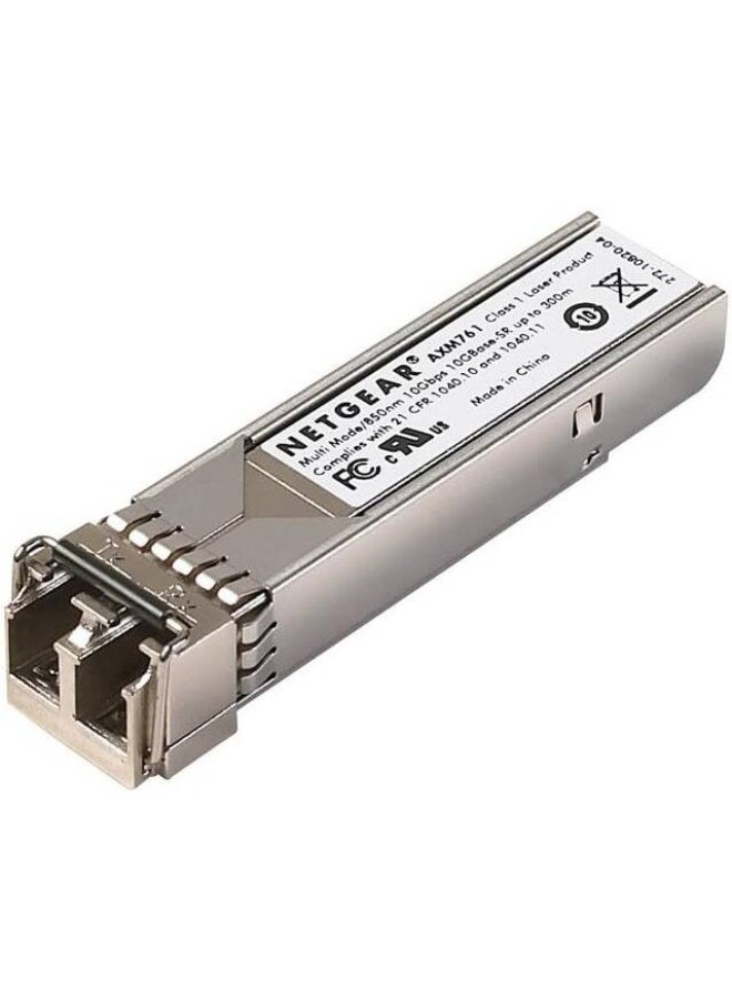 SFP+ Transceiver, 10GBase-SR For Multimode 50/125 Micrometre, OM3 / OM4 Fiber, LC Duplex Connector | AXM761-10000S Silver