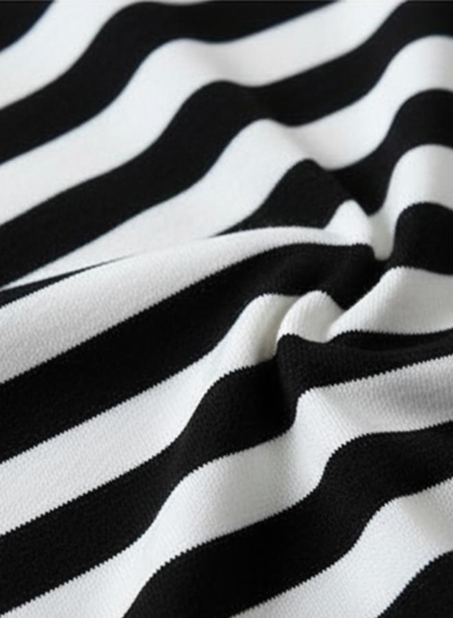 Take Two Girl'S Striped Bow Detail Long Sleeve T-Shirt - Image 3