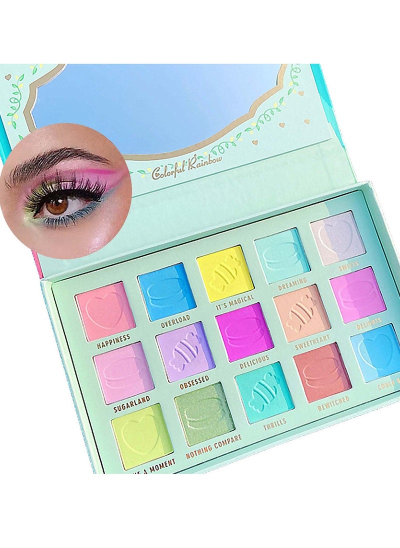 SYOSI Eyeshadow, Glitter Eyeshadow Palette, Cosmetics, Eye Palettes, Makeup Palette With Mirror,Colorful Eyeshadow Primer Neutral Vibrant Eye Makeup Kit for Beginners - Image 1