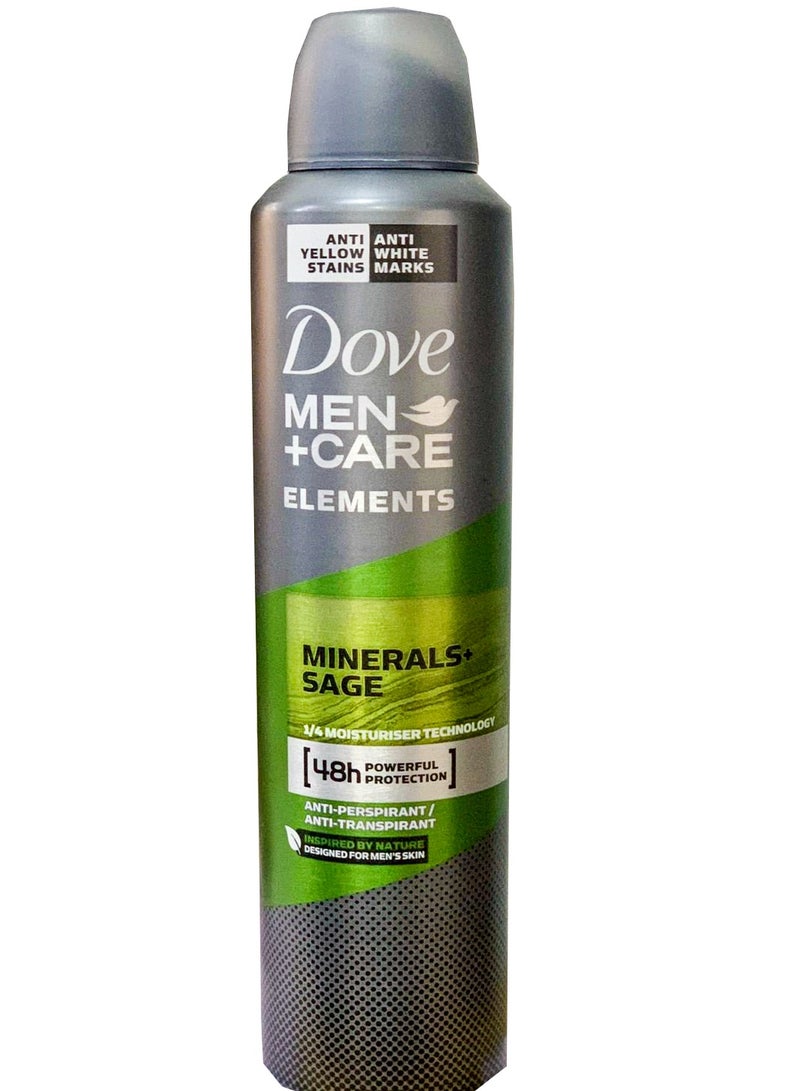 Dove Men Care  Antiperspirant Spray Mineral & Sage - 250Ml - Image 1