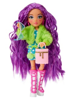 MGA Entertainment MGA Entertainment Dream Ella Extra Iconic Mini Doll - DreamElla Soft Girl Inspired Fashions with Purple Hair and Heart Painted Cheeks, Fashion Doll, Toy for Kids Ages 3, 4, 5+, Multicolor  - Image 4