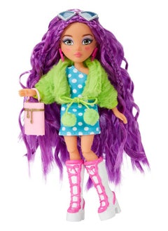 MGA Entertainment MGA Entertainment Dream Ella Extra Iconic Mini Doll - DreamElla Soft Girl Inspired Fashions with Purple Hair and Heart Painted Cheeks, Fashion Doll, Toy for Kids Ages 3, 4, 5+, Multicolor  - Image 1