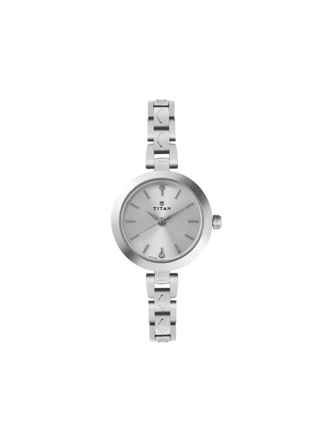 TITAN Karishma Women’s Watch 2598SM01 – Silver Dial, Silver-Tone Metal Strap, Quartz Movement, - Image 1