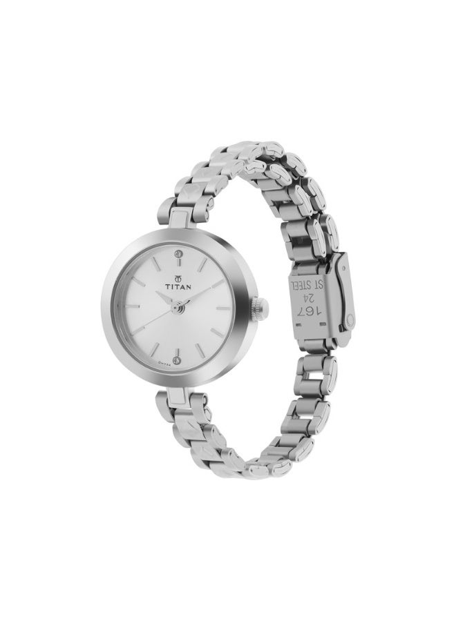 TITAN Karishma Women’s Watch 2598SM01 – Silver Dial, Silver-Tone Metal Strap, Quartz Movement, - Image 2