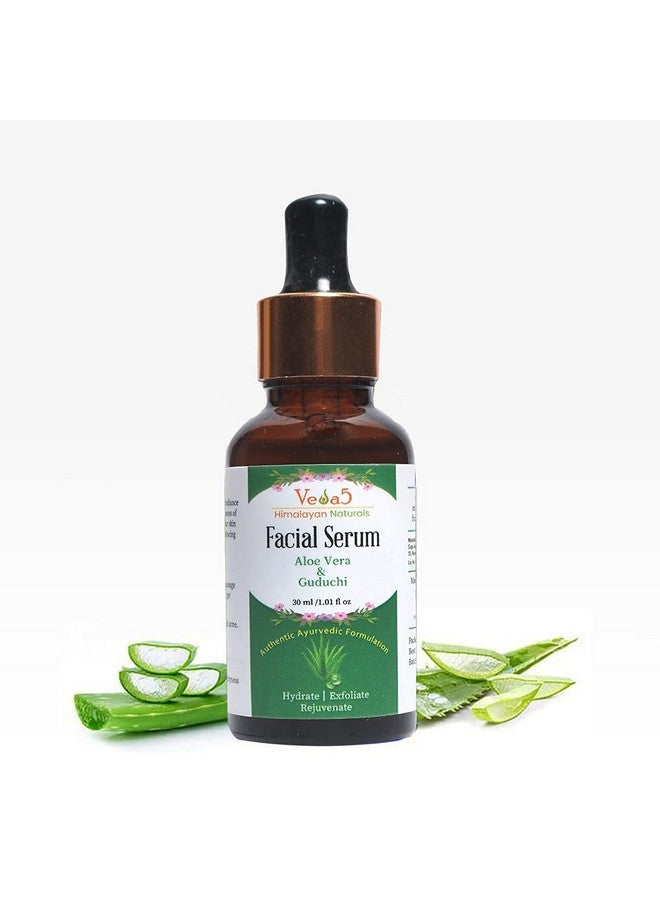 VEDA5 Aloe Vera And Guduchi Facial Serum | Moisturising, Hydrating & Retexturising Facial Serum - For Acne Treatment, 30Ml - Himalayan Naturals - Image 1