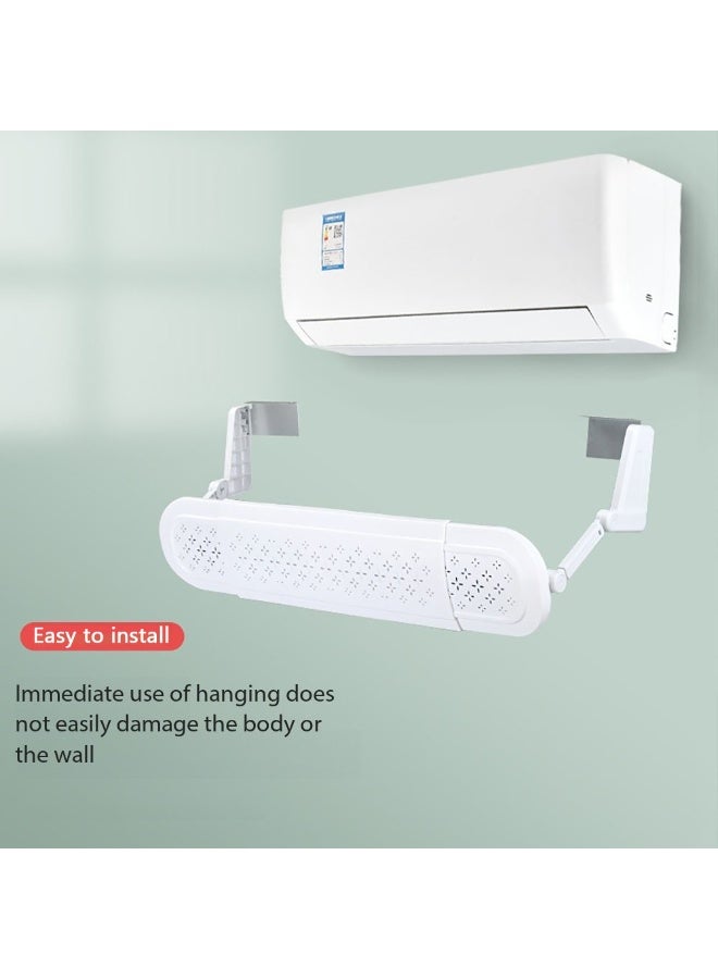 عاكس هواء مكيف الهواء، عاكس هواء مكيف الهواء، عاكس هواء بزاوية وحجم قابل للتعديل، 76-106 سم عاكس تدفق الهواء لمكتب المنزل غرفة المعيشة غرفة النوم (MKS-159) - Image 4